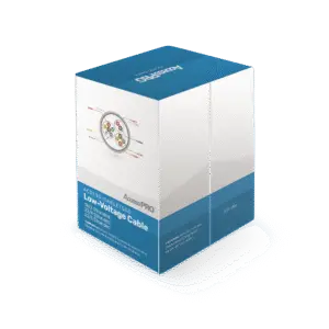 Bobina de 152 metros de cable compuesto de, 6 y 4 conductores calibre 22 y 2 Conductores calibre 18, para aplicaciones de control de acceso